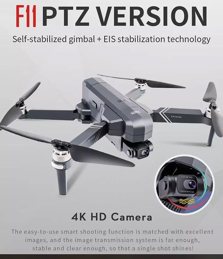 Flycam SJRC F11S Pro 4K Combo 2 Pin và Balo